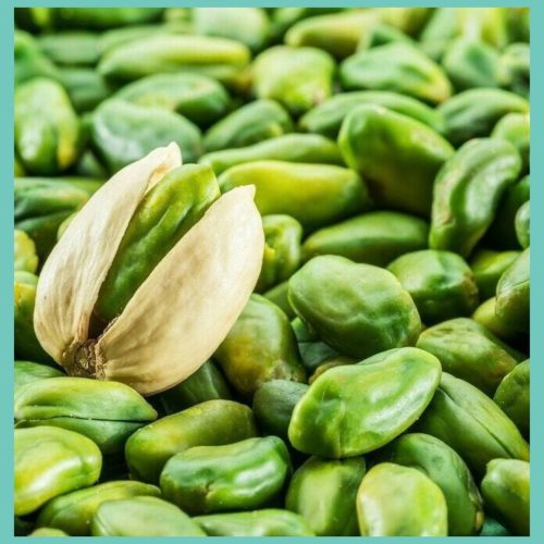 Green pistachio kernel quality for food production